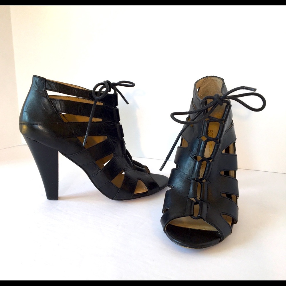 BCBGeneration Giles Caged Heels Lace-Up
